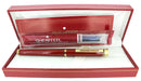 CIRCA 1982 SHEAFFER TARGA LAQUE IMPERIAL RED MEDIUM NIB FOUNTAIN PEN NEVER INKED OFFERED BY ANTIQUE DIGGER