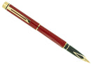 CIRCA 1982 SHEAFFER TARGA LAQUE IMPERIAL RED MEDIUM NIB FOUNTAIN PEN NEVER INKED OFFERED BY ANTIQUE DIGGER