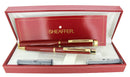 C1982 SHEAFFER TARGA IMPERIAL RED FOUNTAIN PEN & BALLPOINT PEN SET NEVER INKED OFFERED BY ANTIQUE DIGGER