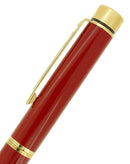 C1982 SHEAFFER TARGA IMPERIAL RED FOUNTAIN PEN & BALLPOINT PEN SET NEVER INKED OFFERED BY ANTIQUE DIGGER