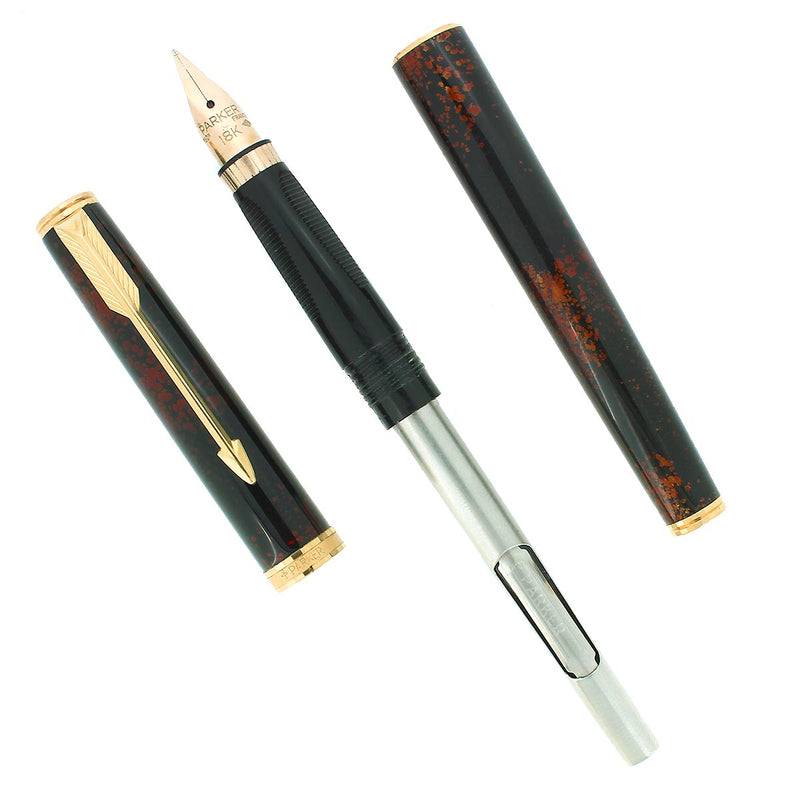 CIRCA 1983 PARKER PREMIER CHINESE LACQUER 18K MEDIUM NIB FOUNTAIN PEN FRANCE OFFERED BY ANTIQUE DIGGER