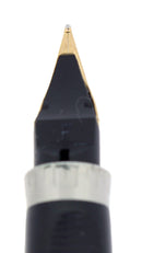 C1983 PARKER PREMIER 22K GP GRAIN D'ORGES 14K FINE NIB FOUNTAIN PEN FRANCE OFFERED BY ANTIQUE DIGGER