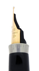 C1983 PARKER PREMIER 22K GP GRAIN D'ORGES 14K FINE NIB FOUNTAIN PEN FRANCE OFFERED BY ANTIQUE DIGGER