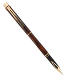 C1984 SHEAFFER TARGA SLIMLINE MODEL 1032S TORTOISESHELL 14K BROAD NIB FOUNTAIN PEN NEVER INKED OFFERED BY ANTIQUE DIGGER