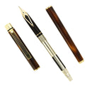 C1984 SHEAFFER TARGA SLIMLINE MODEL 1032S TORTOISESHELL 14K BROAD NIB FOUNTAIN PEN NEVER INKED OFFERED BY ANTIQUE DIGGER