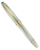 CIRCA 1985 MONTBLANC MEISTERSTUCK N°146 STERLING BARLEY OVERLAY 18K BROAD NIB FOUNTAIN PEN OFFERED BY ANTIQUE DIGGER