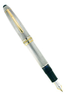 CIRCA 1985 MONTBLANC MEISTERSTUCK N°146 STERLING BARLEY OVERLAY 18K BROAD NIB FOUNTAIN PEN OFFERED BY ANTIQUE DIGGER