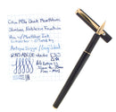 C1986 MONTBLANC NOBLESSE SLIMLINE MATTE BLACK FOUNTAIN PEN OFFERED BY ANTIQUE DIGGER