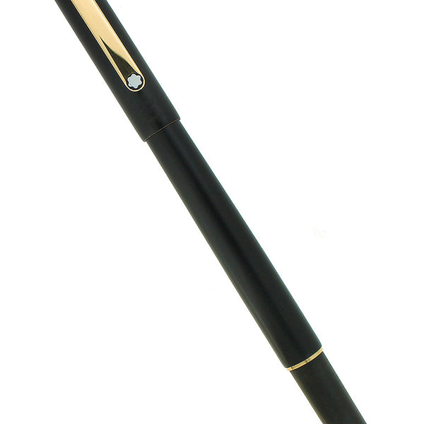 筆記具 MONTBLANC No.0 long type 1920s' vintage CIRCA 1986 MONTBLANC NOBLESSE SLIMLINE MATTE BLACK FOUNTAIN PEN