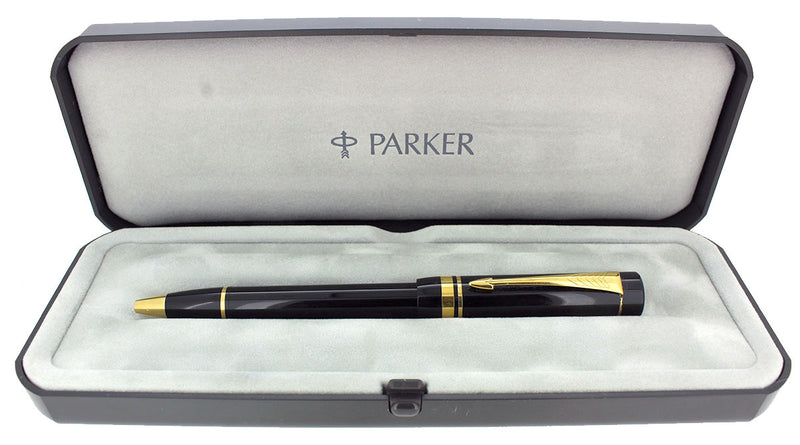 1987 PARKER DUOFOLD CLICK ACTIVATED 1ST YEAR BALLPOINT PEN OFFERED BY ANTIQUE DIGGER