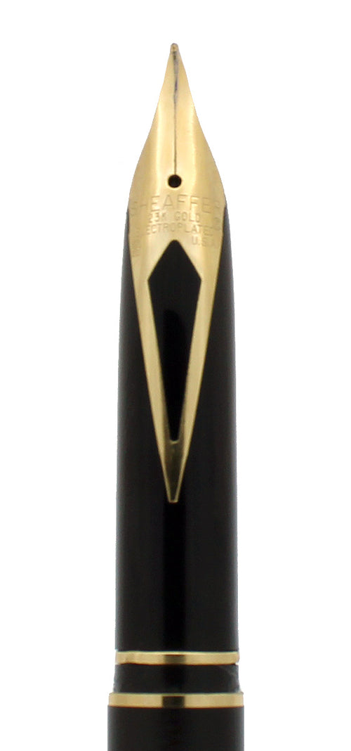 C1989 SHEAFFER TARGA MATTE BLACK SLIMLINE FOUNTAIN PEN PENCIL BALLPOIN