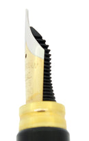 CIRCA 1989 WATERMAN LE MAN 100 OPERA BLACK CHASED FOUNTAIN PEN WITH BOX AND PAPERS FINE NIB OFFERED BY ANTIQUE DIGGER