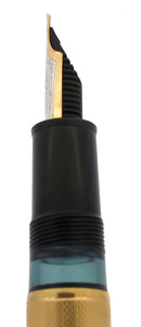 CIRCA 1991 MONTBLANC MEISTERSTUCK N°146 GOLD BARLEY OVERLAY 18K MED NIB FOUNTAIN PEN OFFERED BY ANTIQUE DIGGER