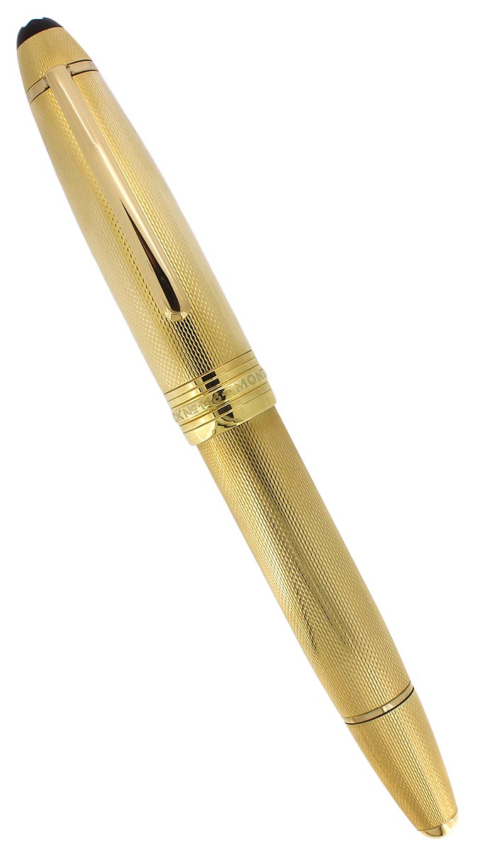 CIRCA 1991 MONTBLANC MEISTERSTUCK N°146 GOLD BARLEY OVERLAY 18K MED NIB FOUNTAIN PEN OFFERED BY ANTIQUE DIGGER