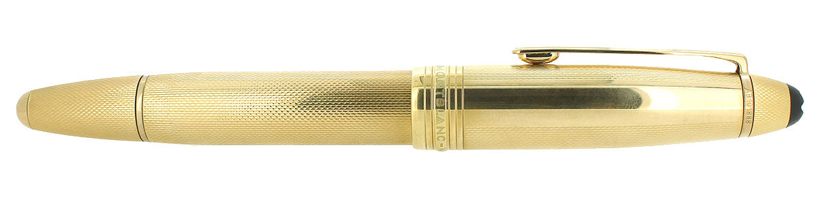 CIRCA 1990 MONTBLANC MEISTERSTUCK N°146 GOLD BARLEY OVERLAY 18K MED NI