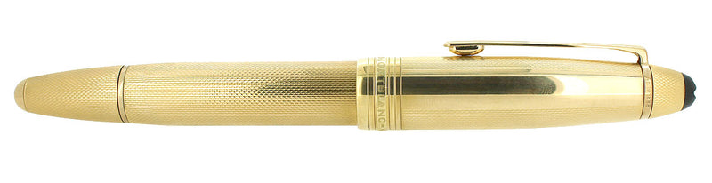 CIRCA 1991 MONTBLANC MEISTERSTUCK N°146 GOLD BARLEY OVERLAY 18K MED NIB FOUNTAIN PEN OFFERED BY ANTIQUE DIGGER
