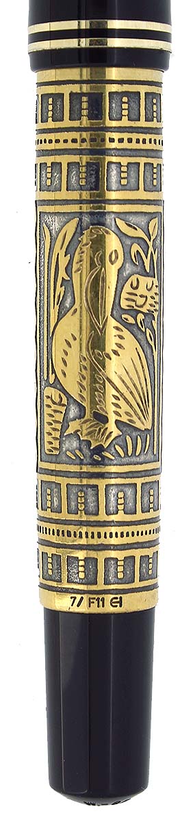 C1990 PELIKAN M700 VERMEIL TOLEDO 18C/750 MED NIB LIMITED EDITION FOUN