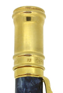 1991 PARKER DUOFOLD MARBLED BLUE BALLPOINT PEN MADE IN U.S.A. OFFERED BY ANTIQUE DIGGER