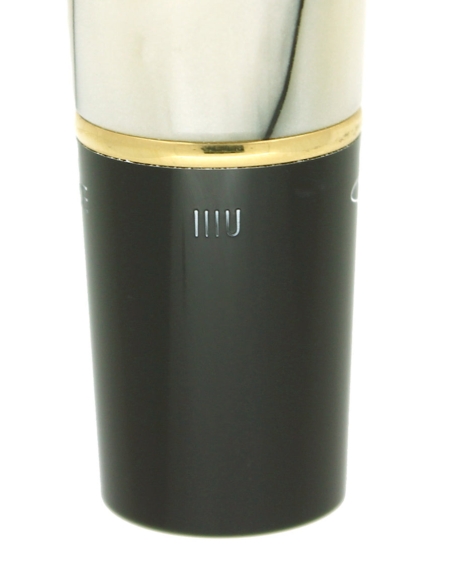 1991 PARKER DUOFOLD BLACK & PEARL ROLLERBALL PEN MADE IN FRANCE
