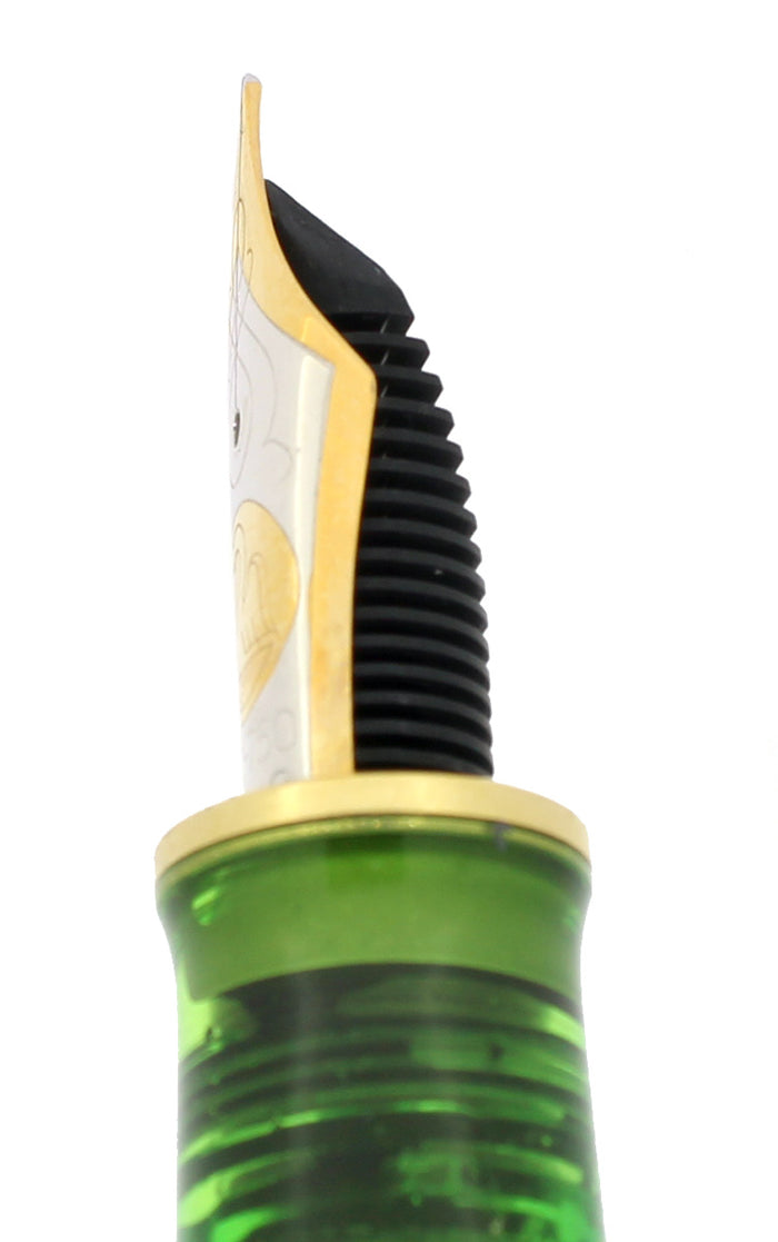 NEVER INKED 1992 PELIKAN M800 TRANSPARENT GREEN DEMONSTRATOR LIMITED E