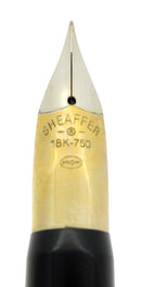 C1992 SHEAFFER CREST REISSUE GOLD PLATED 18K F NIB FOUNTAIN PEN NEVER INKED OFFERED BY ANTIQUE DIGGER