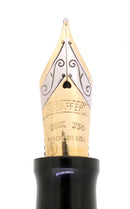 1992 SHEAFFER NOSTALGIA VERMEIL STERLING FLORAL ETCHED FOUNTAIN PEN 18K NIB MINT OFFERED BY ANTIQUE DIGGER