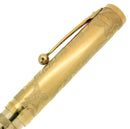 1992 SHEAFFER NOSTALGIA VERMEIL STERLING FLORAL ETCHED FOUNTAIN PEN 18K NIB MINT OFFERED BY ANTIQUE DIGGER