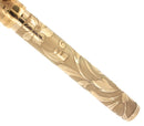 1992 SHEAFFER NOSTALGIA VERMEIL STERLING FLORAL ETCHED FOUNTAIN PEN 18K NIB MINT OFFERED BY ANTIQUE DIGGER