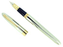 C1993 SHEAFFER CREST PALLADIUM 23K GOLD TRIM 18K M NIB FOUNTAIN PEN NEVER INKED OFFERED BY ANTIQUE DIGGER