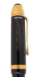 MONTBLANC VOLTAIRE WRITERS EDITION MEISTERSTUCK FOUNTAIN PEN W/BOX & PAPER OFFERED BY ANTIQUE DIGGERS