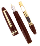 C1995 MONTBLANC MEISTERSTUCK BORDEAUX TRAVELER'S N° 147 FOUNTAIN PEN SERVICED OFFERED BY ANTIQUE DIGGER