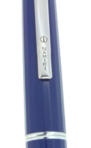 CIRCA 1996 NAMIKI FACETED BLUE VANISHING POINT 14K BROAD NIB FOUNTAIN PEN OFFERED BY ANTIQUE DIGGER
