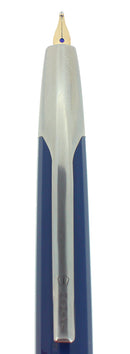 CIRCA 1996 NAMIKI FACETED BLUE VANISHING POINT 14K BROAD NIB FOUNTAIN PEN OFFERED BY ANTIQUE DIGGER