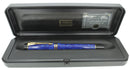 1996 PARKER DUOFOLD CENTENNIAL LAPIS LAZULI BLUE FOUNTAIN PEN 18K MEDIUM NIB MINT IN BOX OFFERED BY ANTIQUE DIGGER