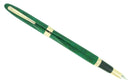 C1996 SHEAFFER CREST EMERALD GREEN LAQUE 18K M NIB FOUNTAIN PEN NEVER INKED OFFERED BY ANTIQUE DIGGER
