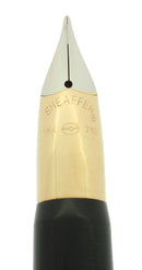 C1996 SHEAFFER CREST EMERALD GREEN LAQUE 18K M NIB FOUNTAIN PEN NEVER INKED OFFERED BY ANTIQUE DIGGER