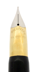 C1996 SHEAFFER CREST FLAME RED LAQUE 18K F NIB FOUNTAIN PEN NEVER INKED OFFERED BY ANTIQUE DIGGER