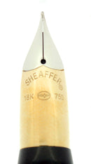 C1996 SHEAFFER CREST OPALITE RED GOLD CAP 18K F NIB FOUNTAIN PEN NEVER INKED OFFERED BY ANTIQUE DIGGER