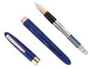 C1996 SHEAFFER CREST ULTRAMARINE BLUE LAQUE 18K F NIB FOUNTAIN PEN NEVER INKED OFFERED BY ANTIQUE DIGGER