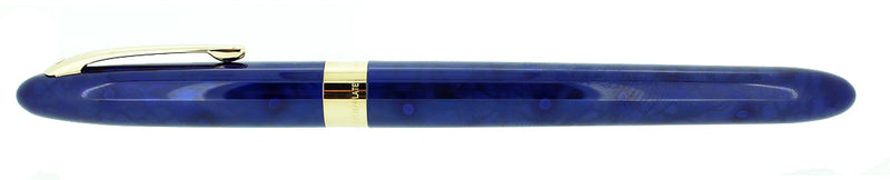 C1996 SHEAFFER CREST ULTRAMARINE BLUE LAQUE 18K F NIB FOUNTAIN PEN NEVER INKED OFFERED BY ANTIQUE DIGGER