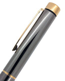 CIRCA 1996 SHEAFFER TARGA CLASSIC METALLIC GUNMETAL FOUNTAIN PEN FINE NIB NEVER INKED OFFERED BY ANTIQUE DIGGER