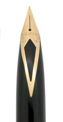 CIRCA 1996 SHEAFFER TARGA CLASSIC METALLIC GUNMETAL FOUNTAIN PEN FINE NIB NEVER INKED OFFERED BY ANTIQUE DIGGER