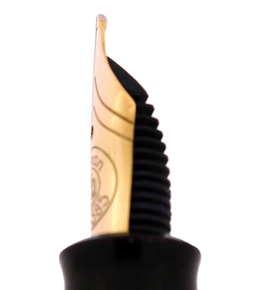 C1997 PELIKAN SPECIAL EDITION M250 TORTOISE BROWN STRIPED 14C BROAD NI