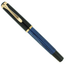 MINT CIRCA 1997 PELIKAN M400 (OLD STYLE) BLUE STRIPED FOUNTAIN PEN NEVER INKED OFFERED BY ANTIQUE DIGGER
