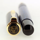 MINT CIRCA 1997 PELIKAN M400 (OLD STYLE) BLUE STRIPED FOUNTAIN PEN NEVER INKED OFFERED BY ANTIQUE DIGGER