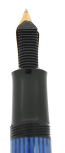 MINT CIRCA 1997 PELIKAN M400 (OLD STYLE) BLUE STRIPED FOUNTAIN PEN NEVER INKED OFFERED BY ANTIQUE DIGGER