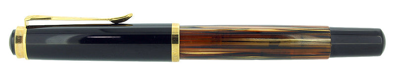 PELIKAN M400 OLD STYLE TORTOISE BROWN STRIPED 14K EF NIB FOUNTAIN PEN MINT OFFERED BY ANTIQUE DIGGER