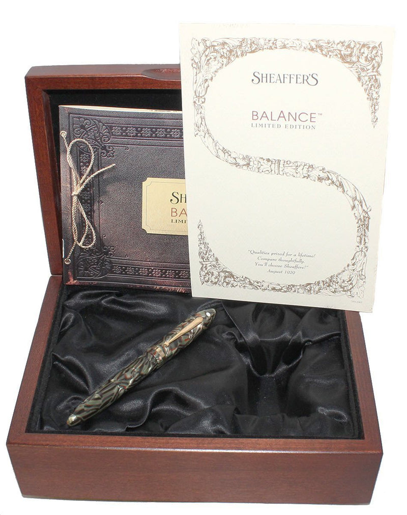 1997 SHEAFFER BALANCE LIMITED EDITION FOUNTAIN PEN 18K BROAD NIB NEW IN BOX NEVER INKED OFFERED BY ANTIQUE DIGGER