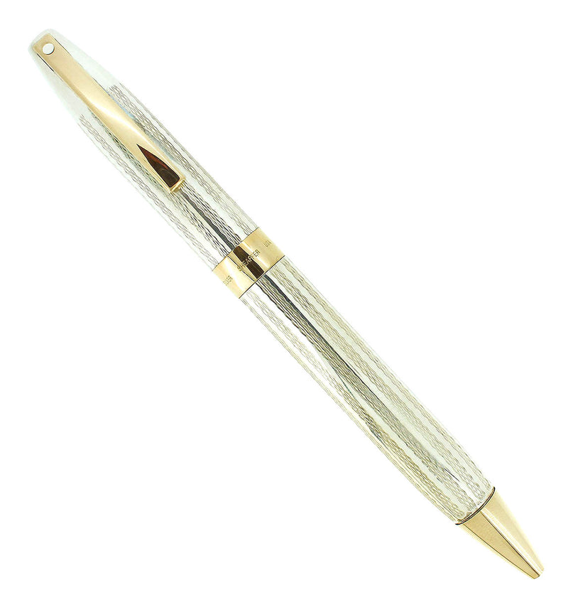 CIRCA 1997 STERLING SHEAFFER LEGACY BALLPOINT PEN BARLEYCORN PATTERN MINT OFFERED BY ANTIQUE DIGGER