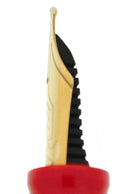 C1998 OMAS MILORD RED 12 SIDED FACETED FOUNTAIN PEN IN BOX NEW OLD STOCK NEVER INKED OFFERED BY ANTIQUE DIGGER